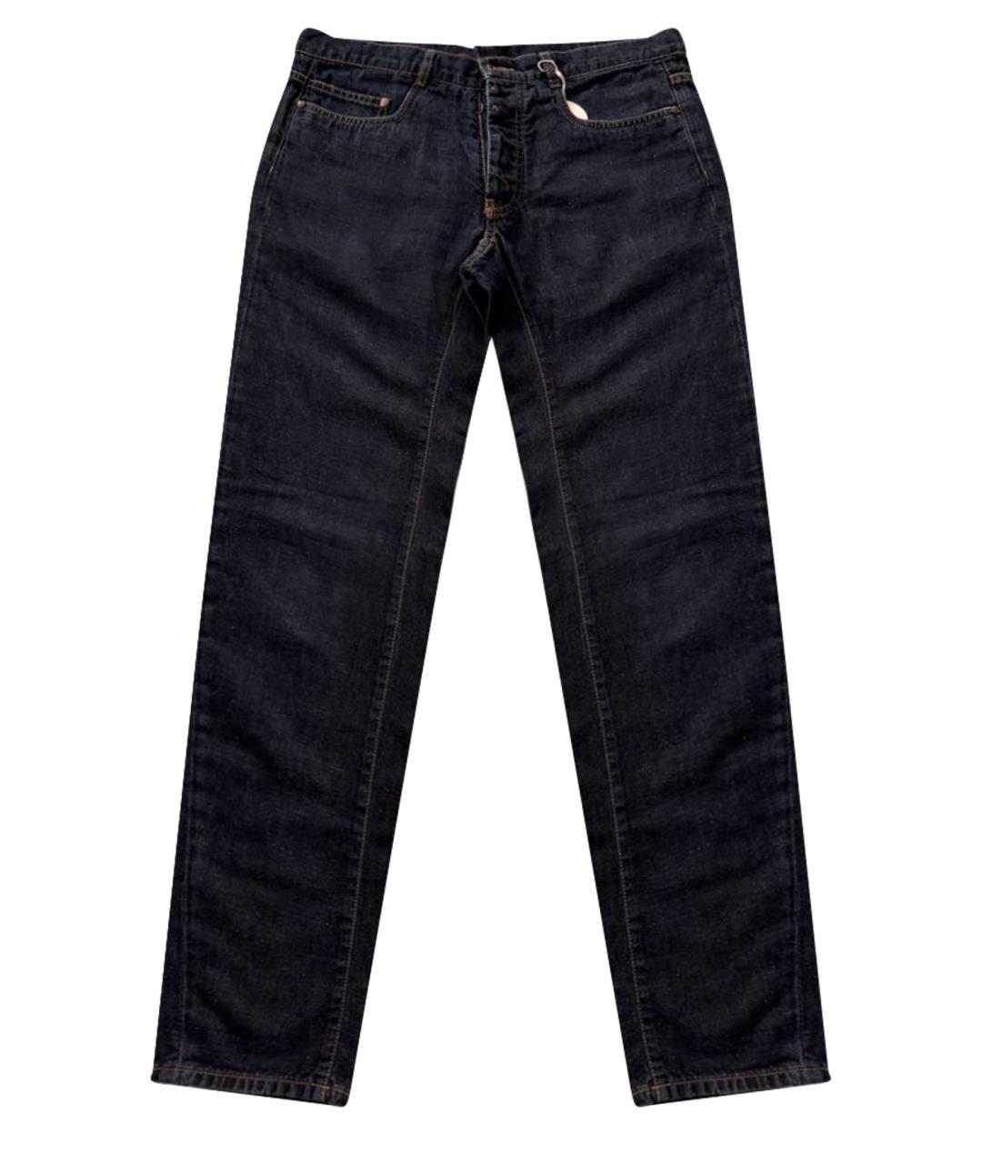 MAISON MARGIELA Темно-синие хлопковые джинсы, фото 1
