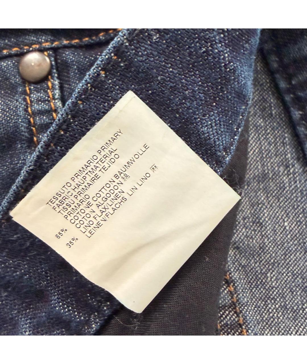 MAISON MARGIELA Темно-синие хлопковые джинсы, фото 3