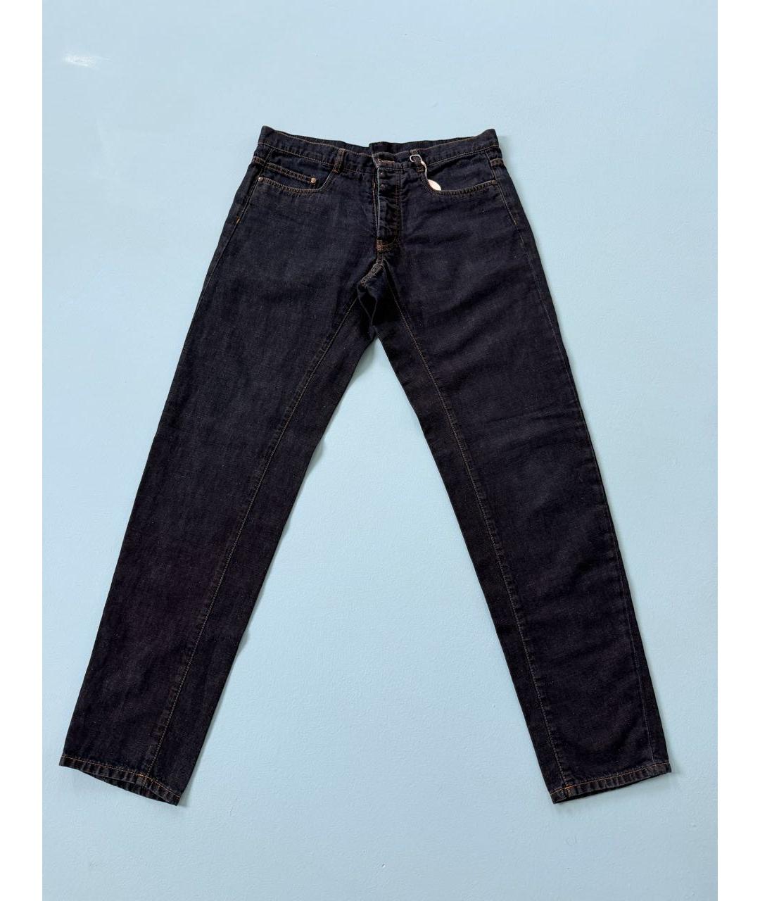 MAISON MARGIELA Темно-синие хлопковые джинсы, фото 2