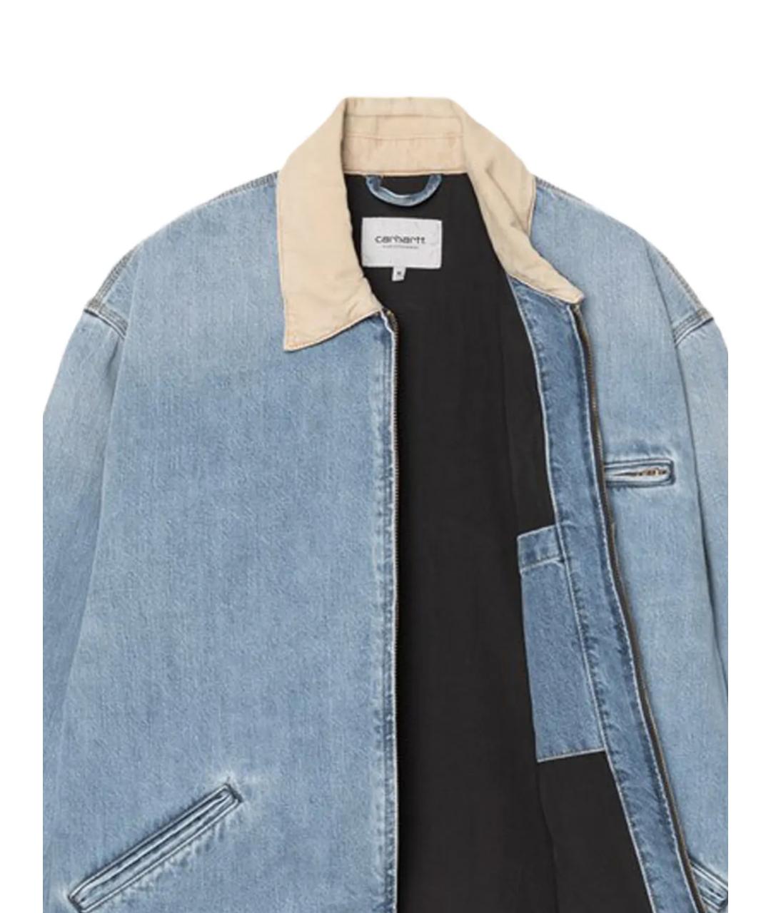 CARHARTT WIP Голубая хлопковая куртка, фото 3