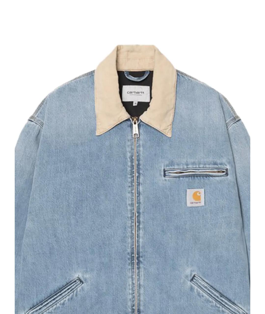 CARHARTT WIP Голубая хлопковая куртка, фото 2