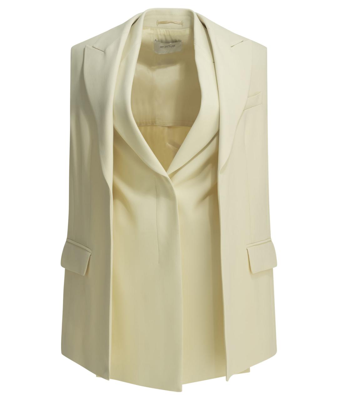 SPORTMAX Белый вискозный жакет/пиджак, фото 1