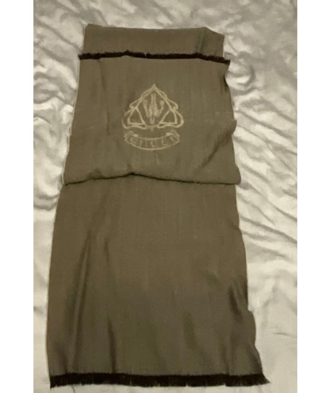 GUCCI Бежевый шерстяной шарф, фото 2