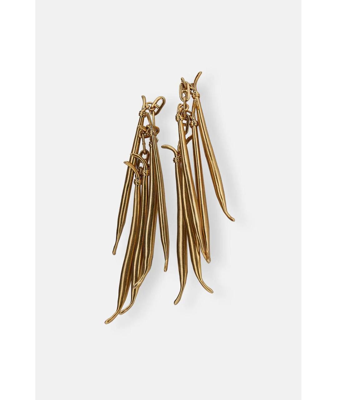 JACQUEMUS Золотые латунные серьги, фото 3