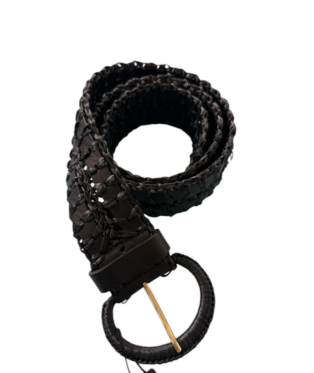 DOLCE&GABBANA Черный кожаный ремень, фото 1