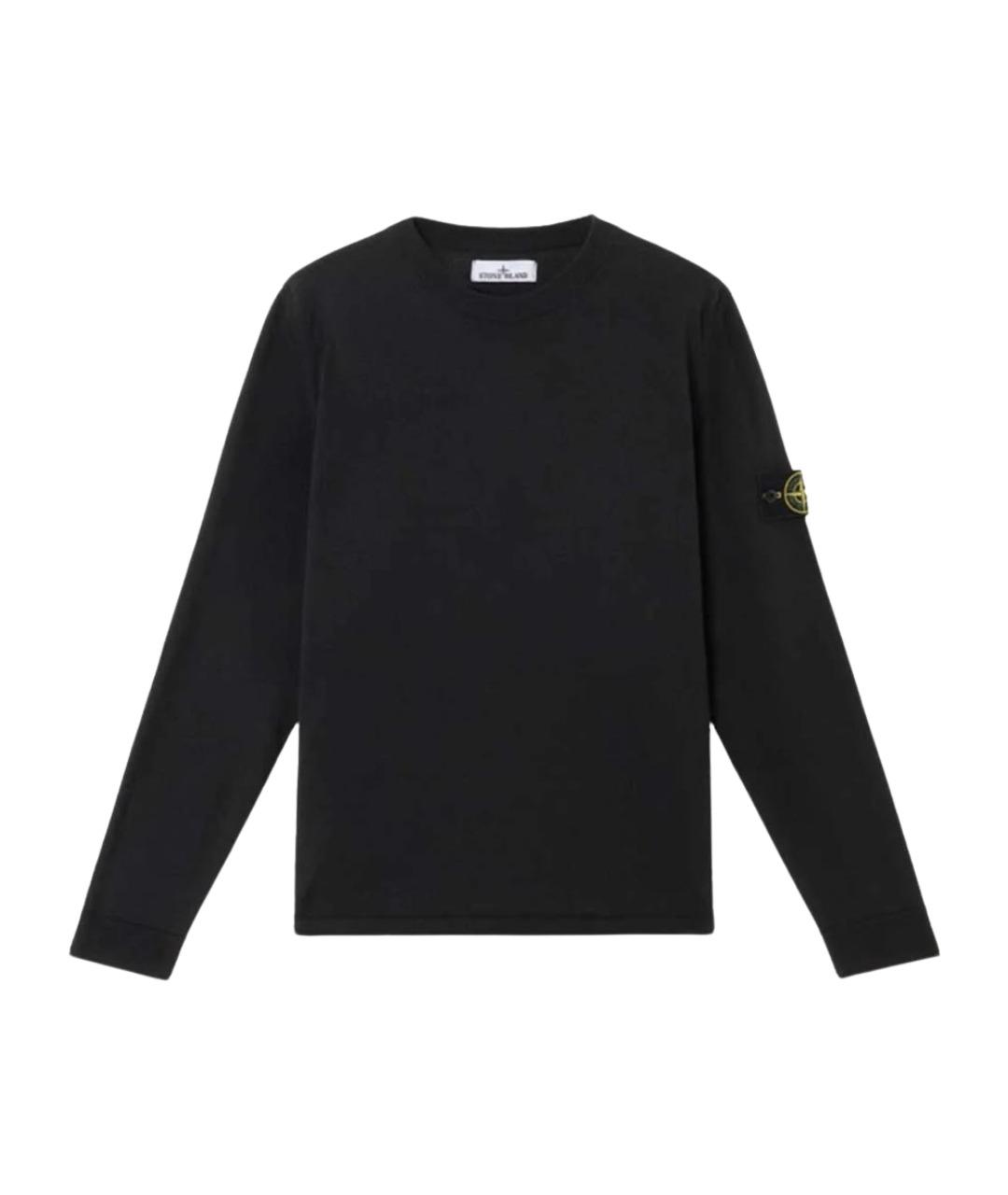 STONE ISLAND Темно-синий хлопковый джемпер / свитер, фото 1