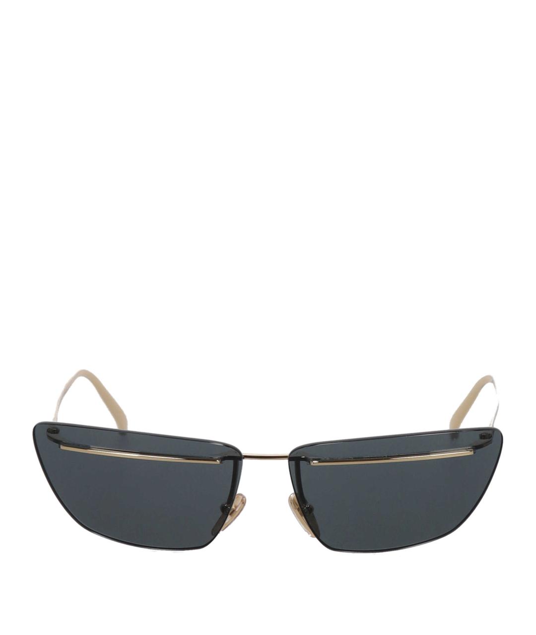 PRADA Черные металлические солнцезащитные очки, фото 1