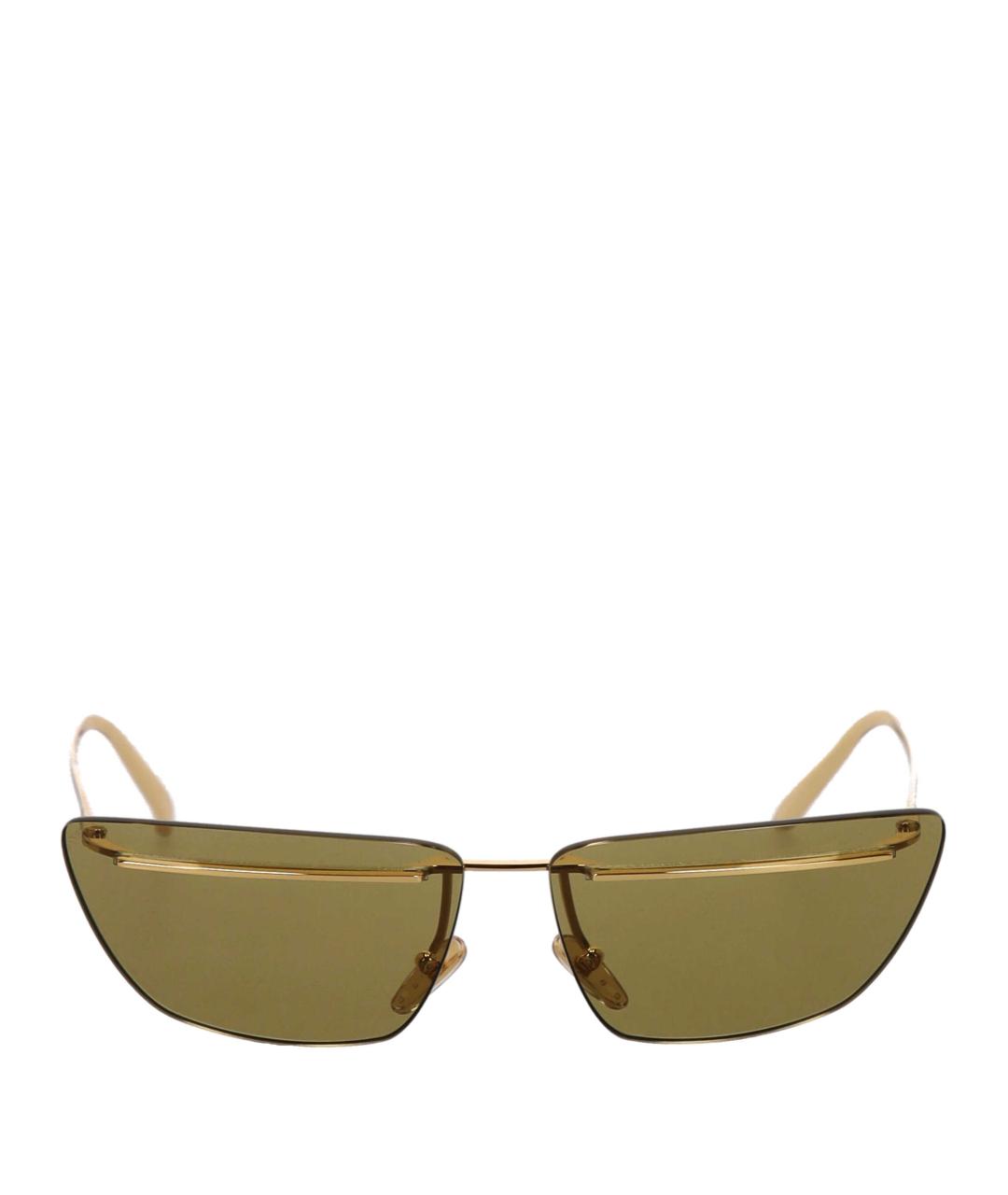 PRADA Хаки металлические солнцезащитные очки, фото 1