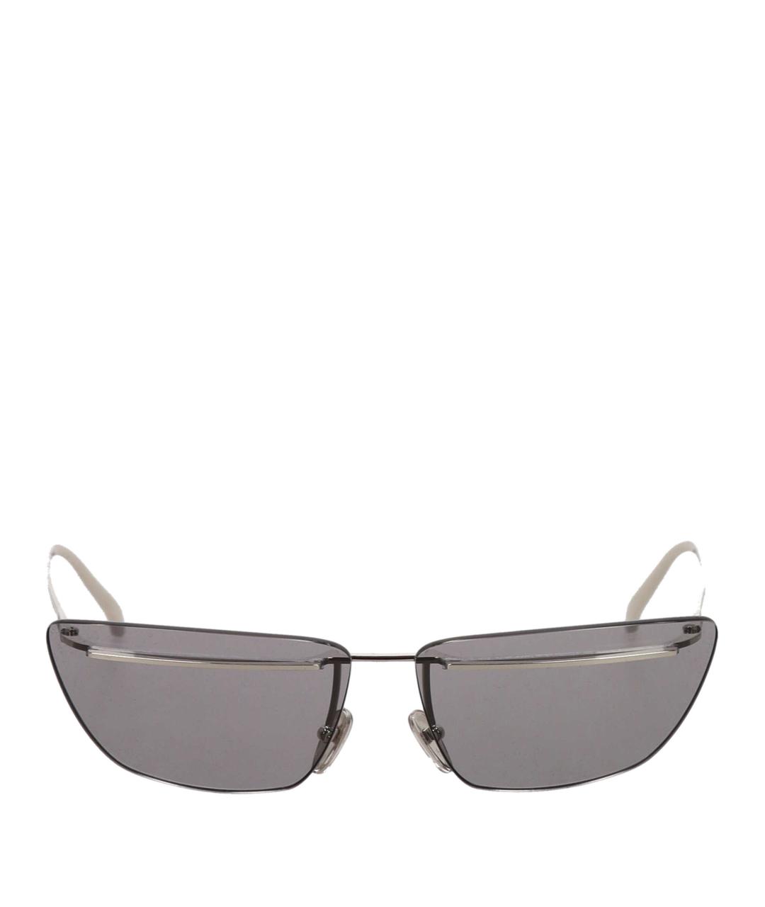 PRADA Серые металлические солнцезащитные очки, фото 1