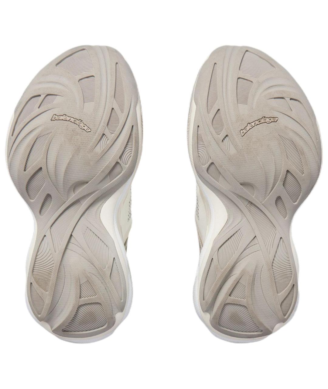 BALENCIAGA Бежевые низкие кроссовки / кеды, фото 5