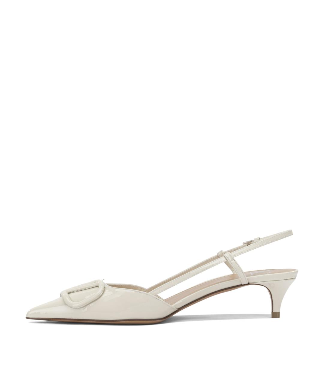 VALENTINO Белые кожаные босоножки, фото 3