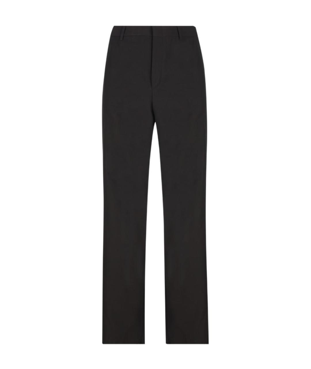 GUCCI Черные шерстяные повседневные брюки, фото 1