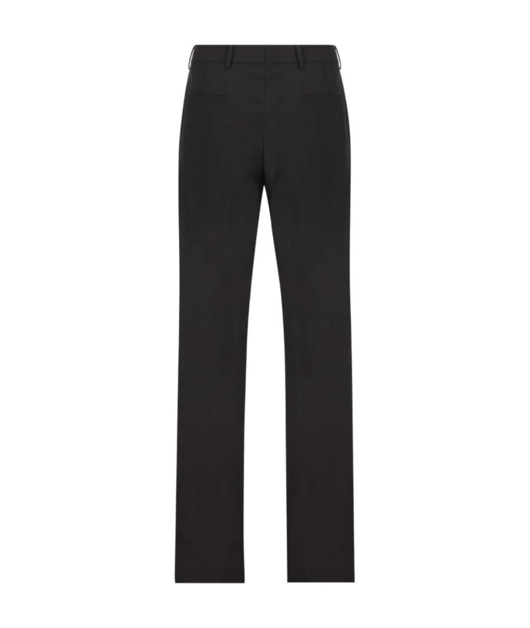 GUCCI Черные шерстяные повседневные брюки, фото 3