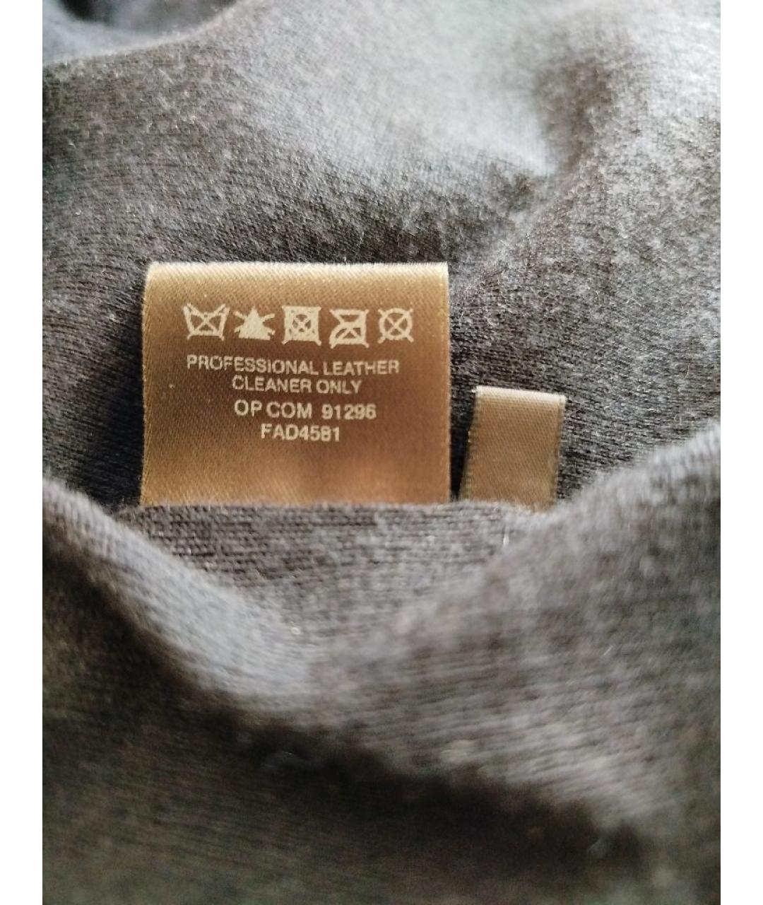 LORO PIANA Темно-синяя кожаная куртка, фото 7