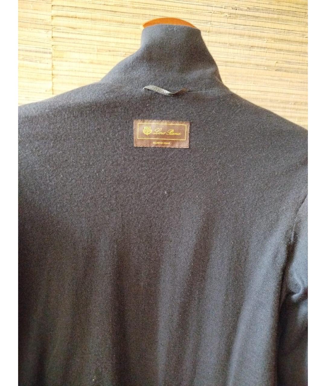 LORO PIANA Темно-синяя кожаная куртка, фото 3