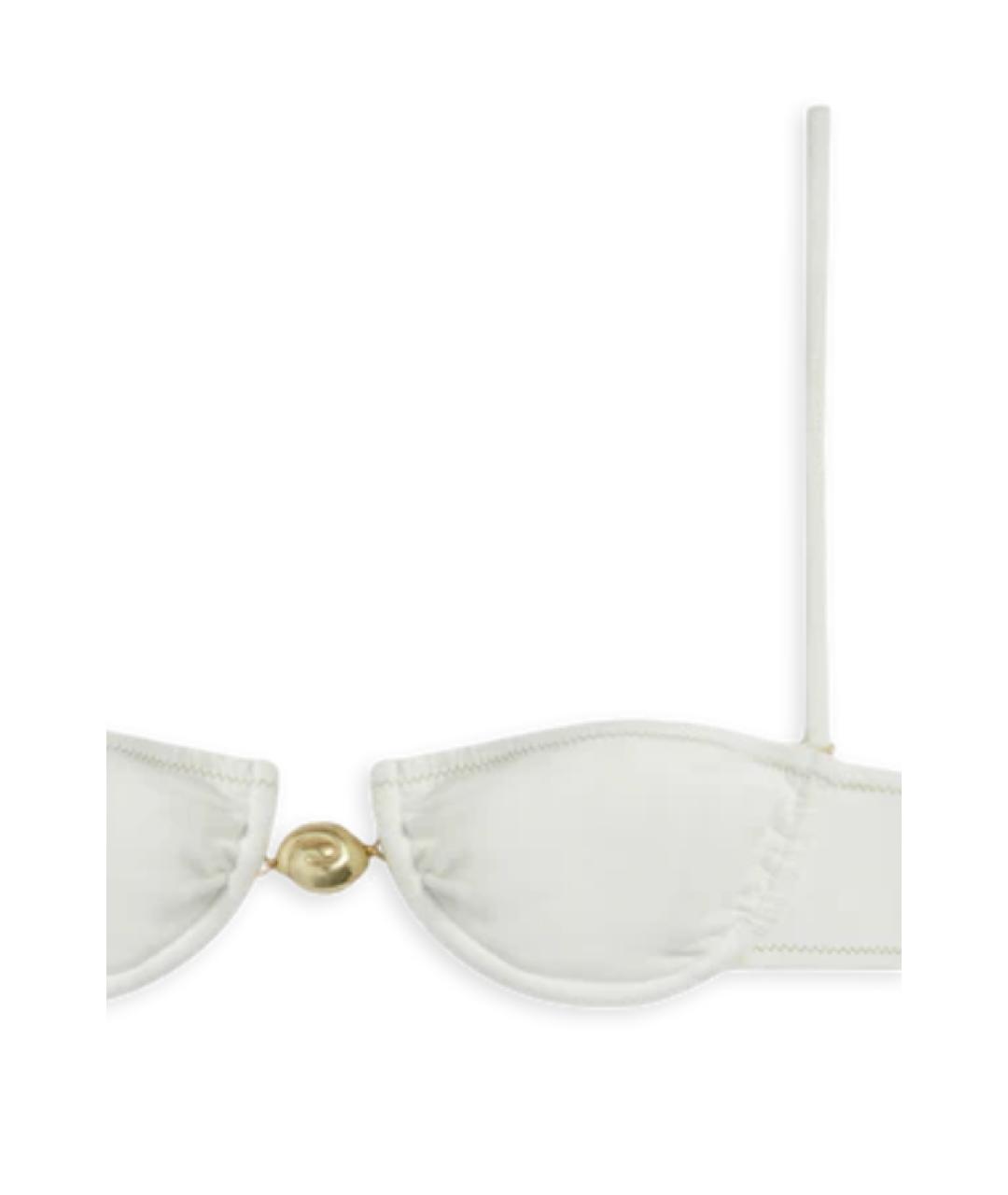 REINA OLGA Белый полиамидовый купальник, фото 2