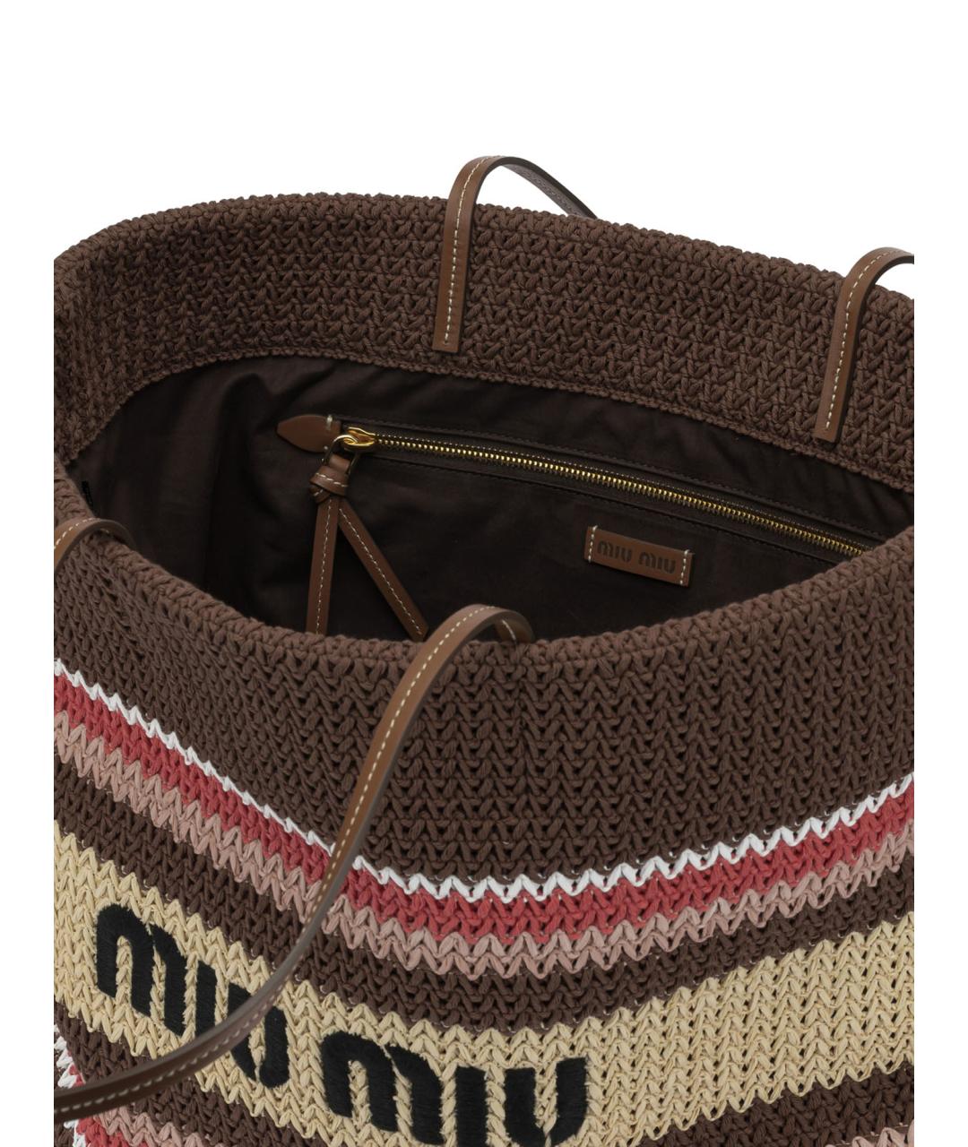 MIU MIU Мульти хлопковая сумка тоут, фото 4