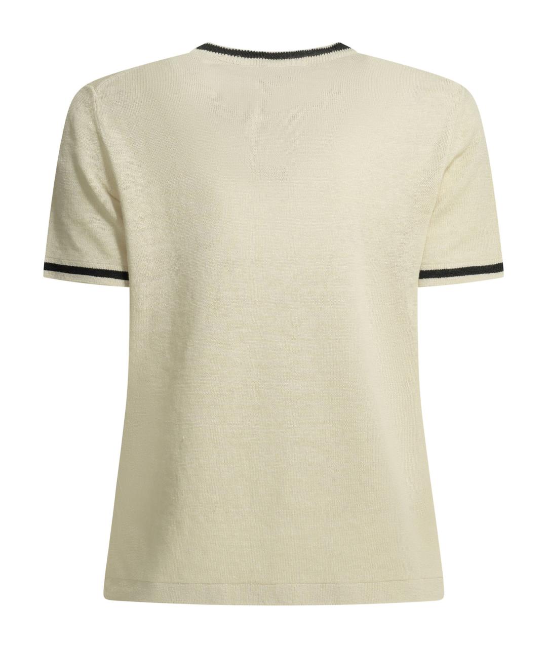 'S MAX MARA Бежевый льняной джемпер / свитер, фото 2