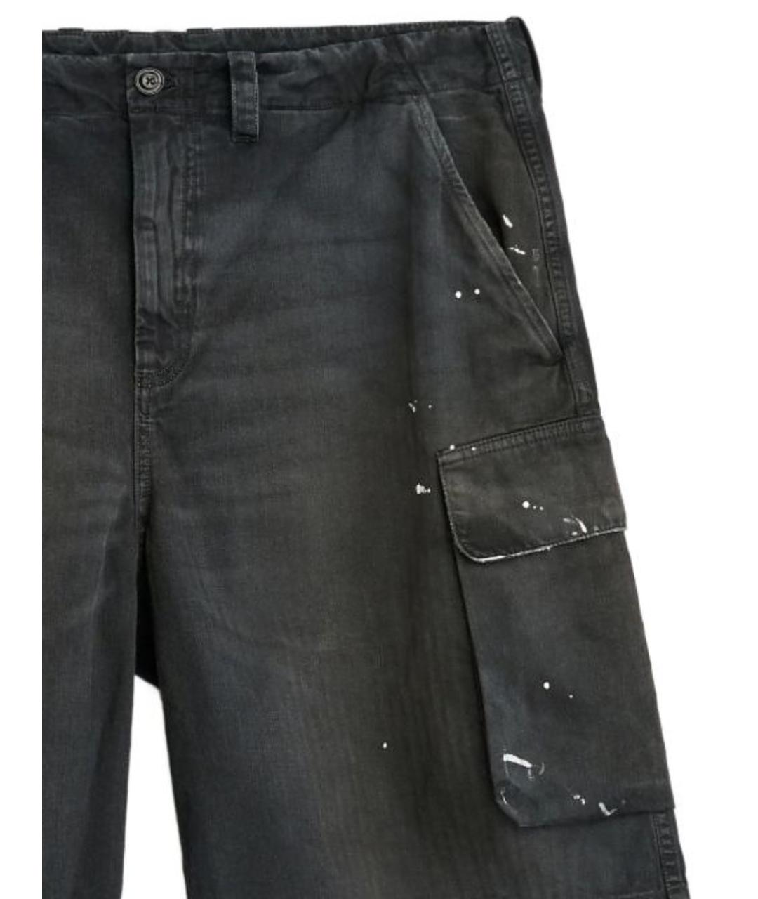 OUR LEGACY Темно-синие хлопковые шорты, фото 2