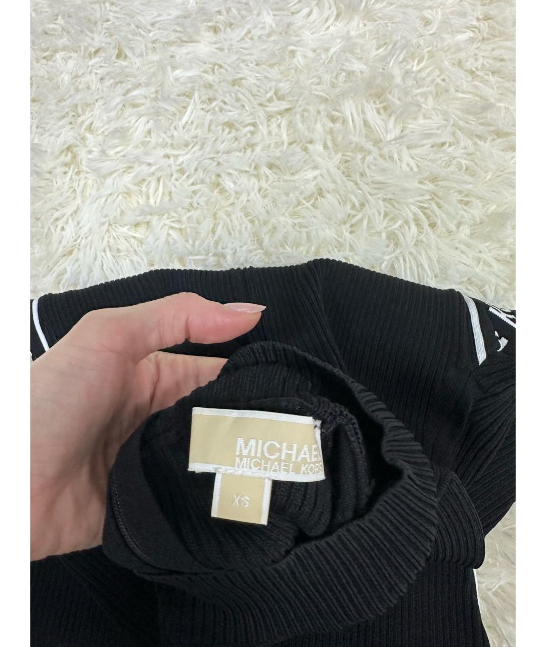 MICHAEL MICHAEL KORS Черное повседневное платье, фото 5