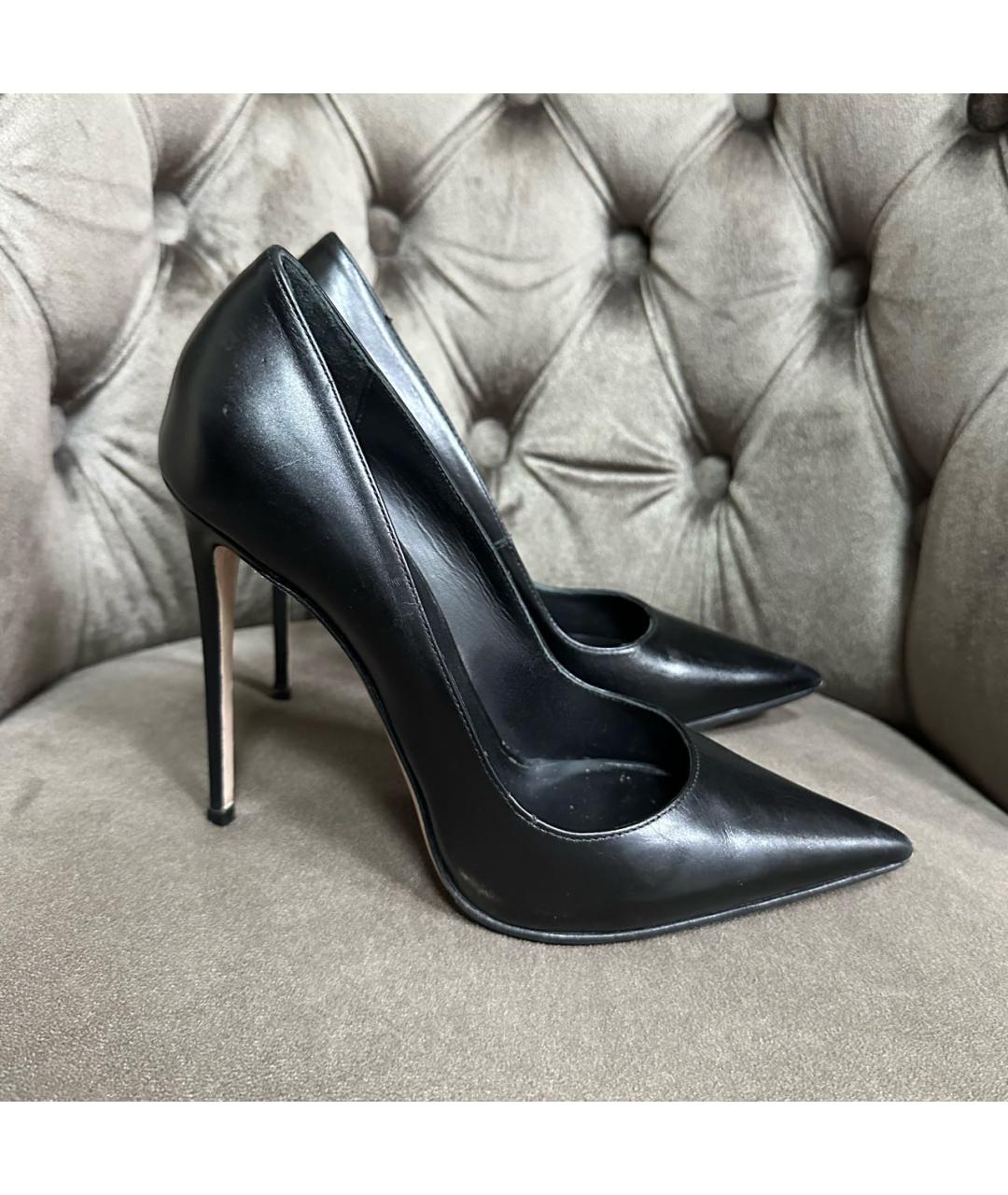 LE SILLA Черные кожаные туфли, фото 8