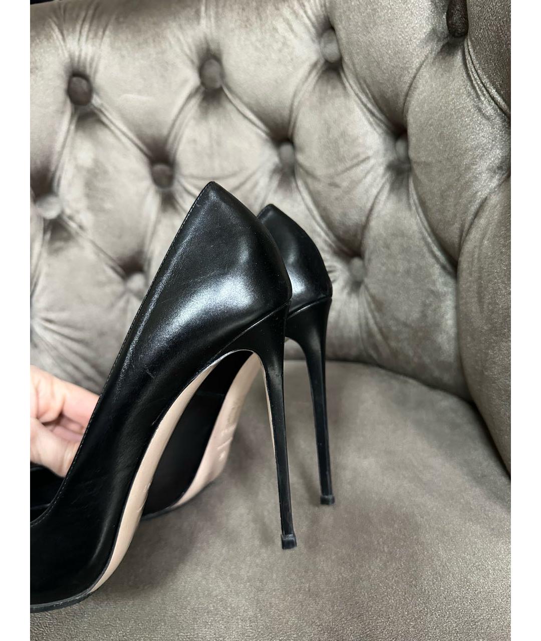 LE SILLA Черные кожаные туфли, фото 7