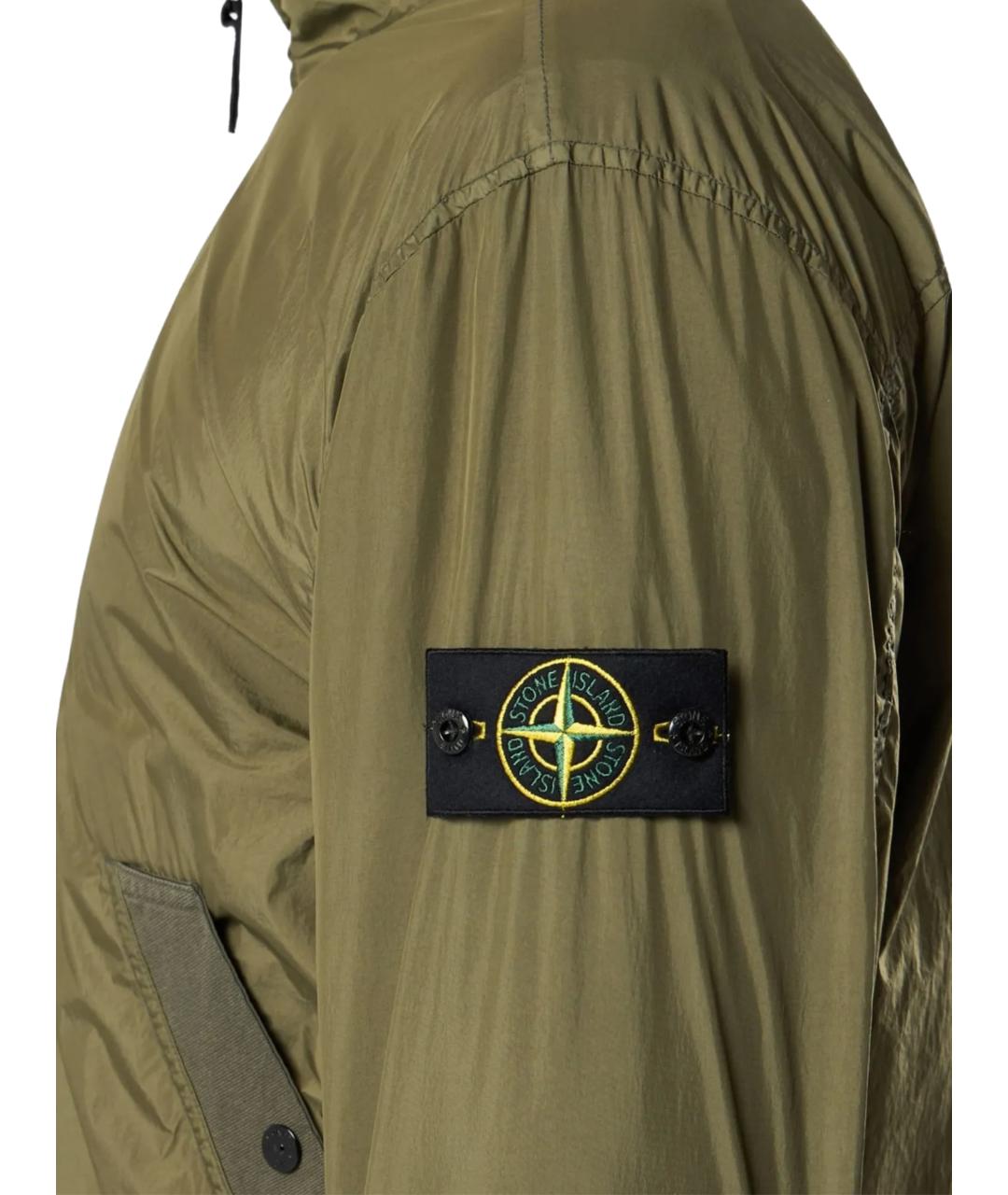 STONE ISLAND Хаки полиамидовая куртка, фото 2