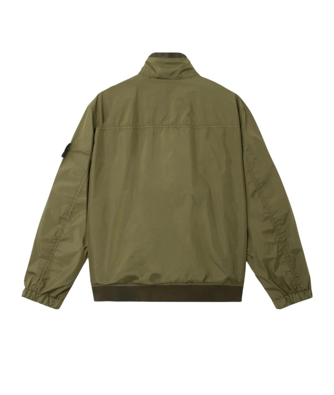 STONE ISLAND Хаки полиамидовая куртка, фото 3