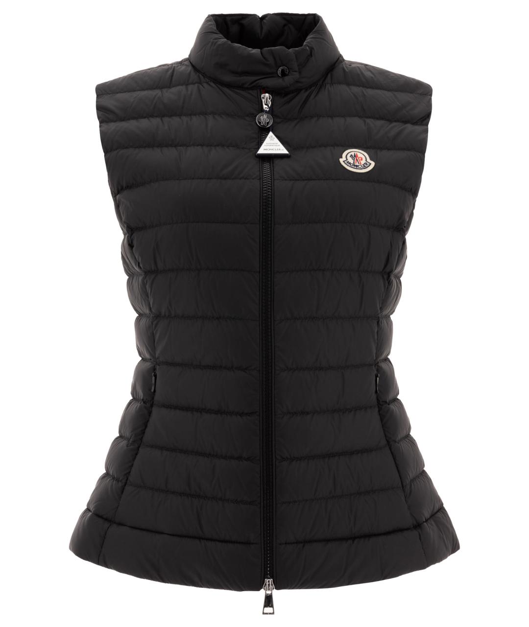 MONCLER Черный полиамидовый жилет, фото 1
