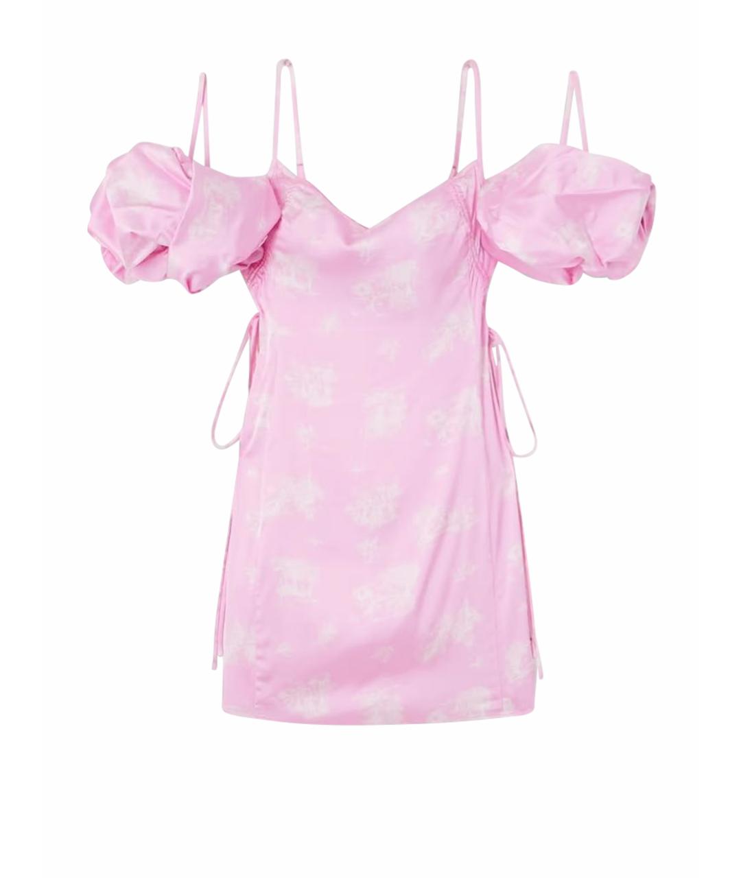 JACQUEMUS Розовый вискозный сарафан, фото 1