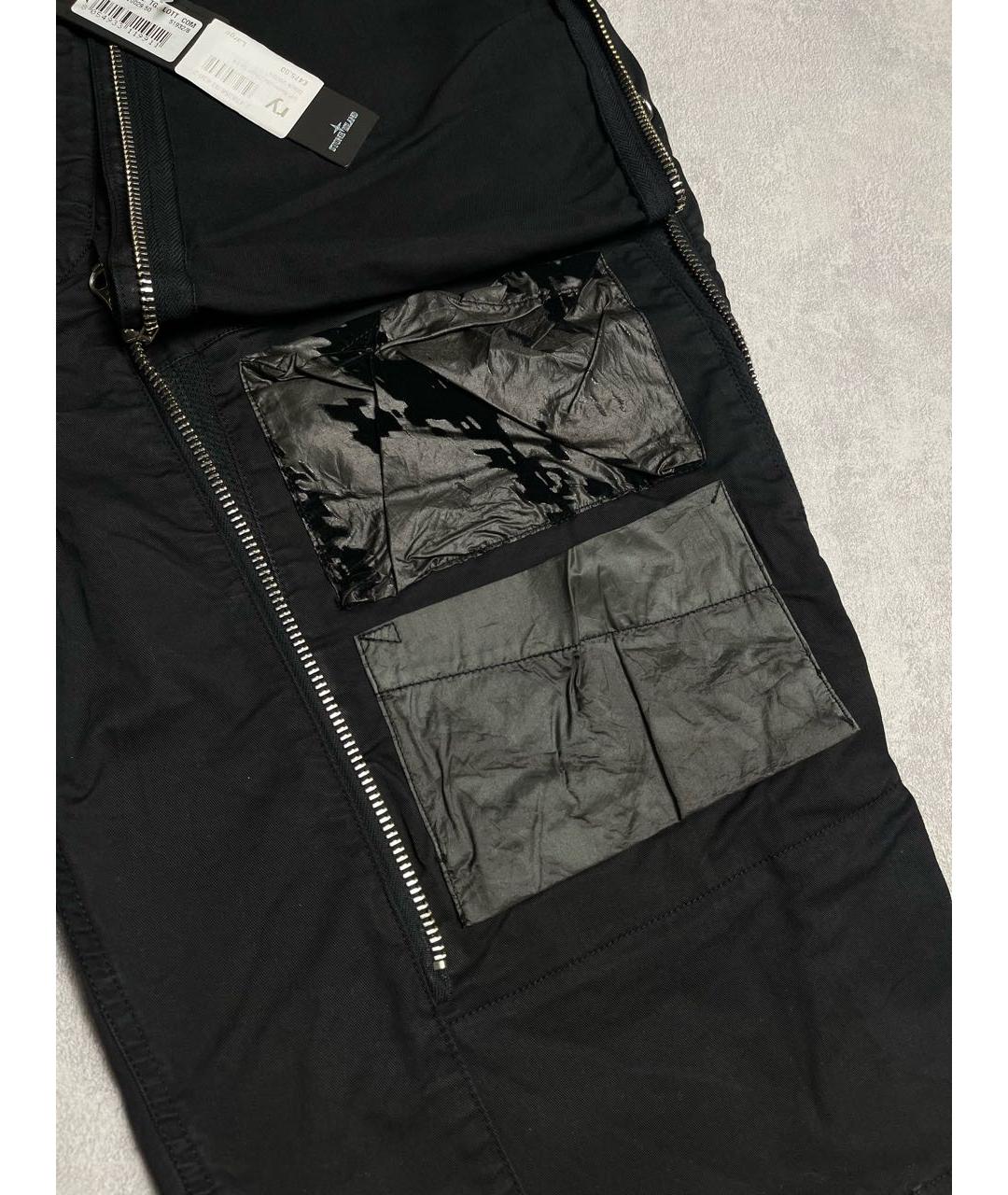 STONE ISLAND SHADOW PROJECT Черные хлопко-эластановые шорты, фото 5