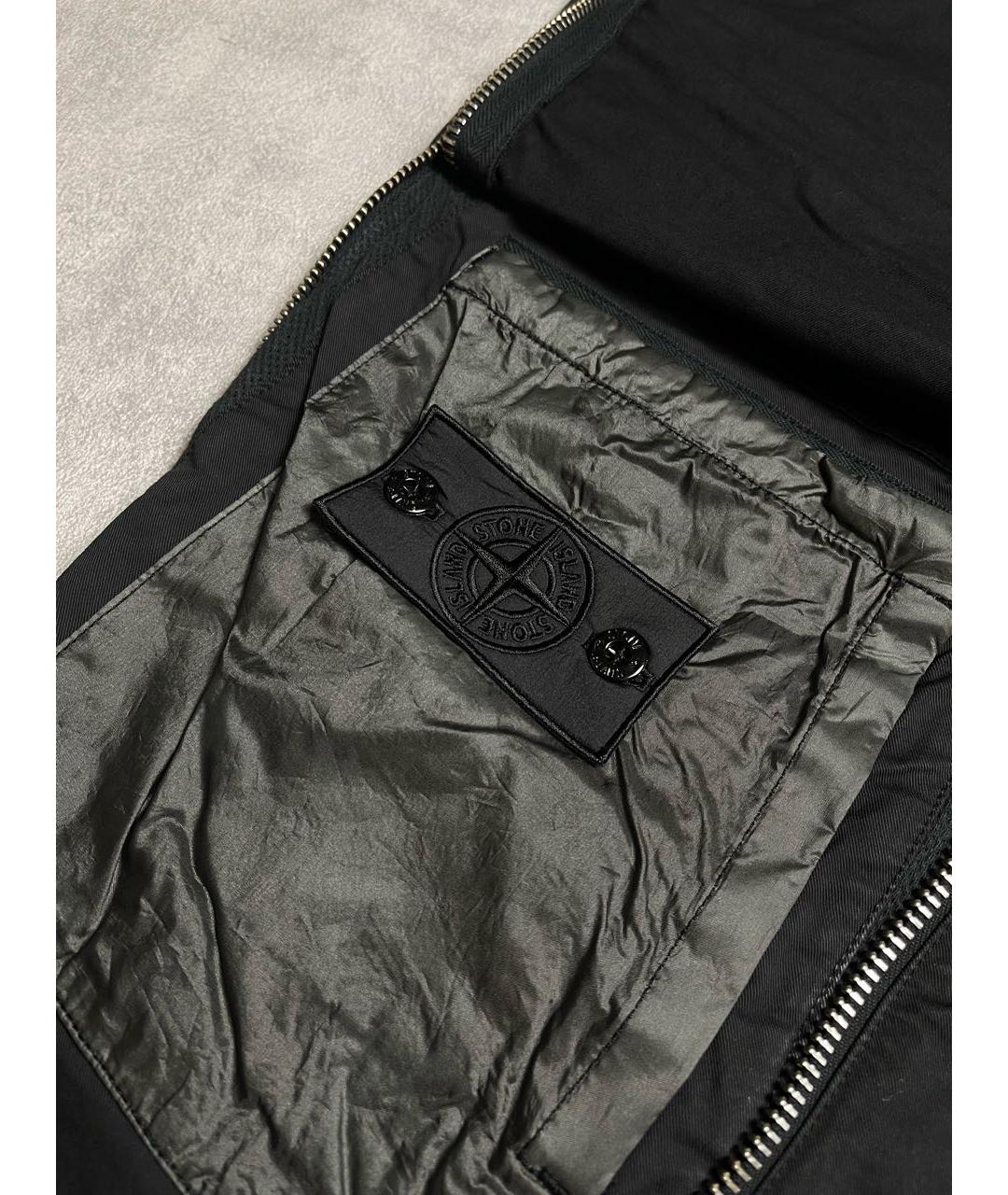 STONE ISLAND SHADOW PROJECT Черные хлопко-эластановые шорты, фото 4