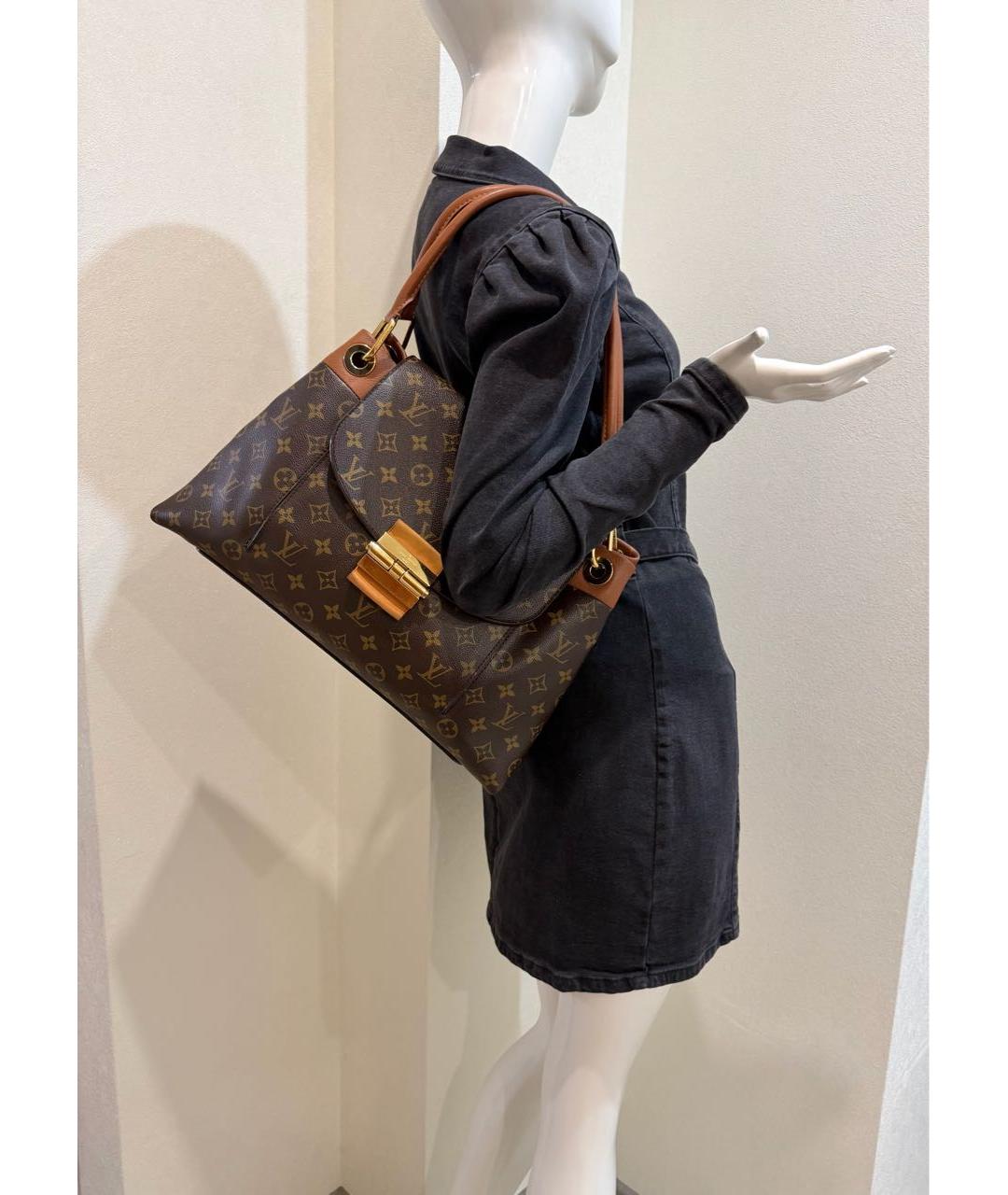 LOUIS VUITTON Коричневая сумка тоут, фото 6