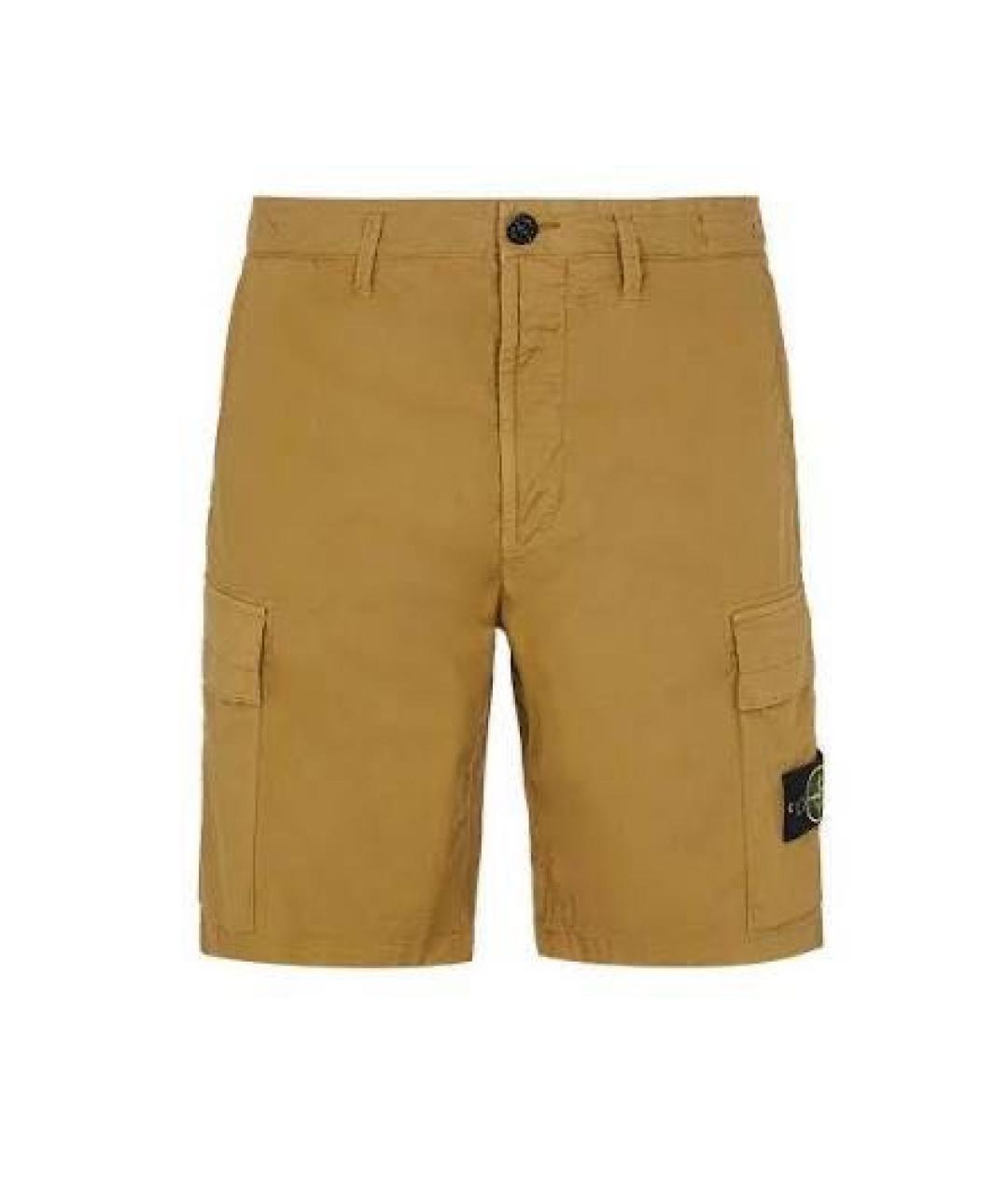 STONE ISLAND Черные хлопко-эластановые шорты, фото 7