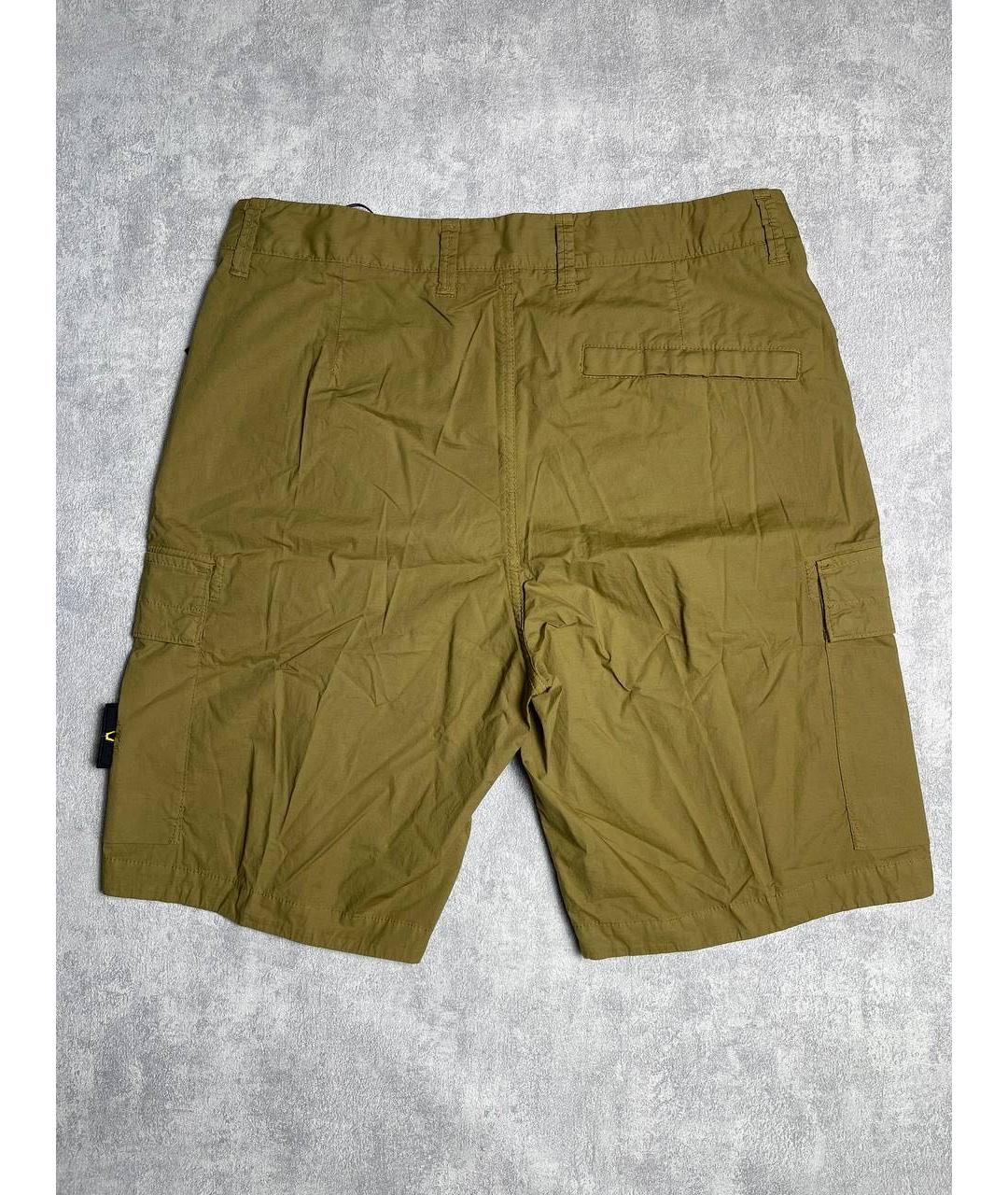 STONE ISLAND Черные хлопко-эластановые шорты, фото 3