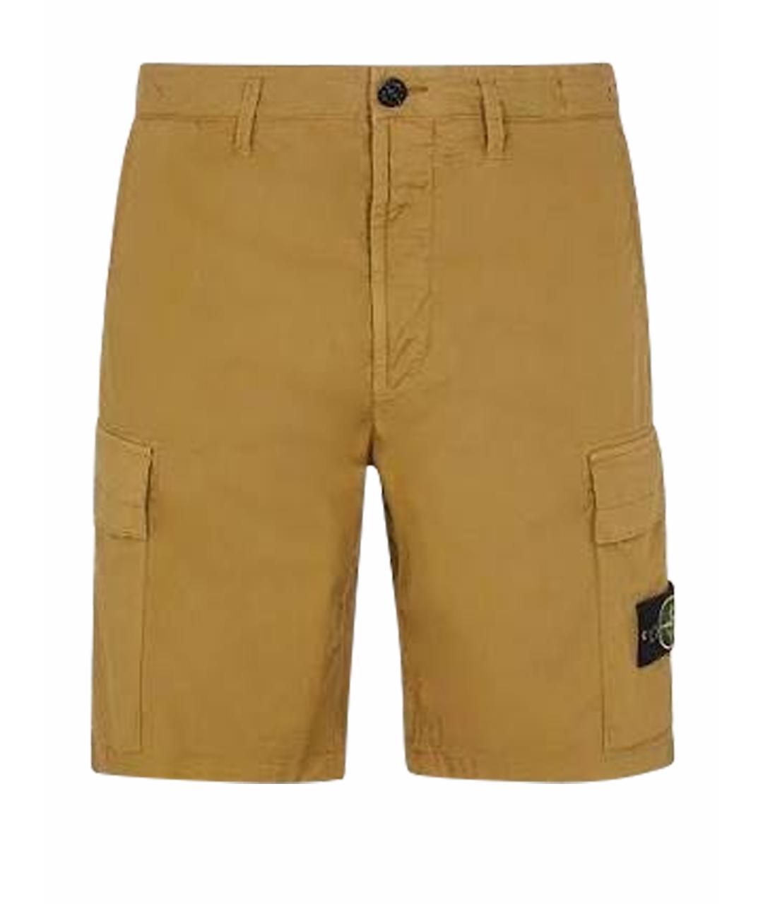 STONE ISLAND Черные хлопко-эластановые шорты, фото 1