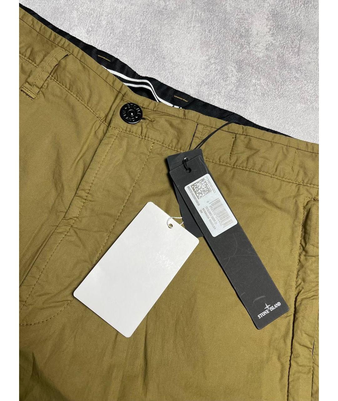 STONE ISLAND Черные хлопко-эластановые шорты, фото 5