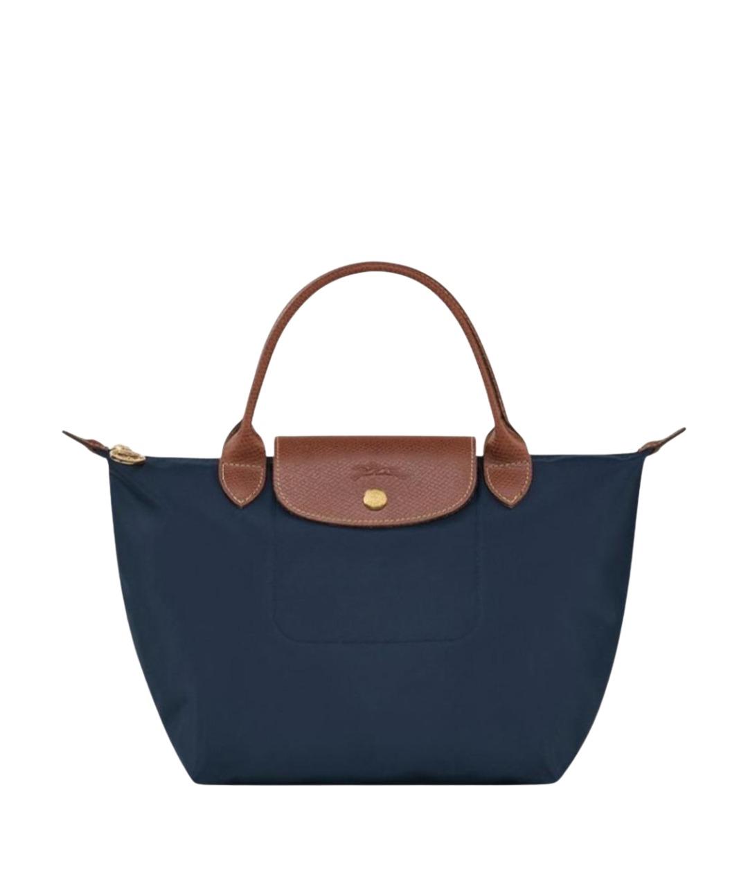 LONGCHAMP Темно-синяя сумка тоут, фото 1