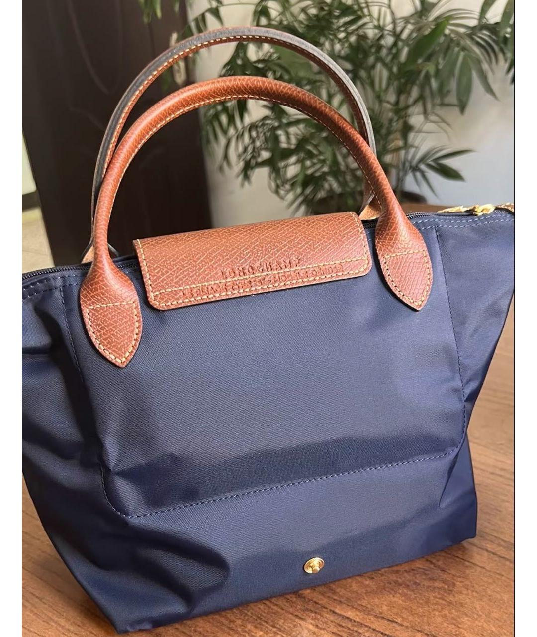 LONGCHAMP Темно-синяя сумка тоут, фото 7
