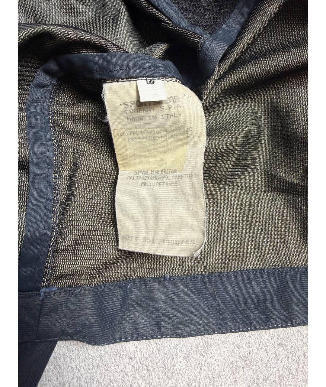 STONE ISLAND Темно-синяя полиуретановая куртка, фото 8