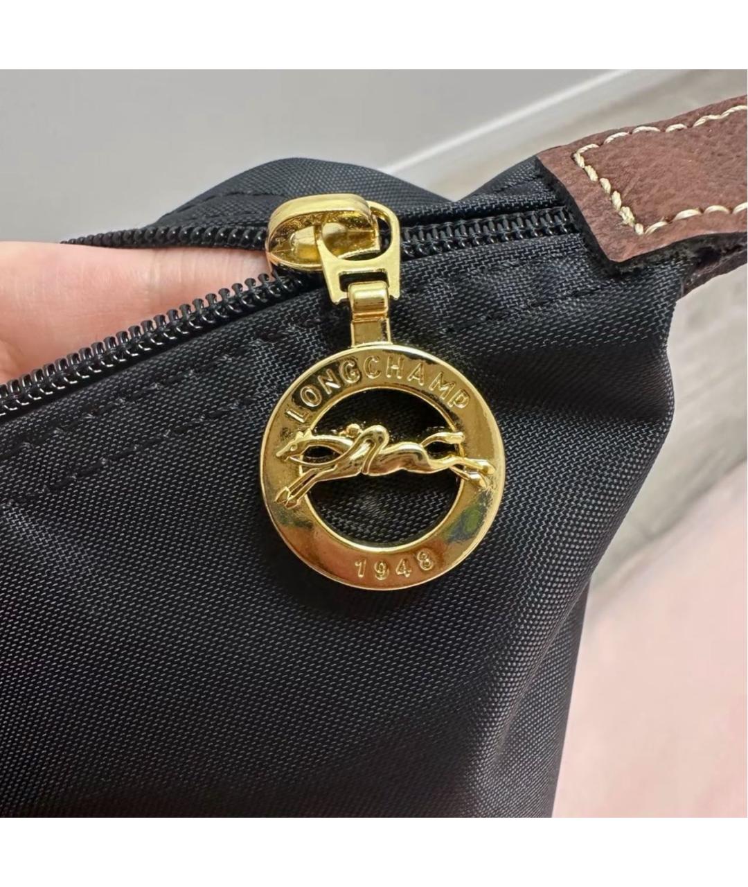 LONGCHAMP Черная сумка тоут, фото 7