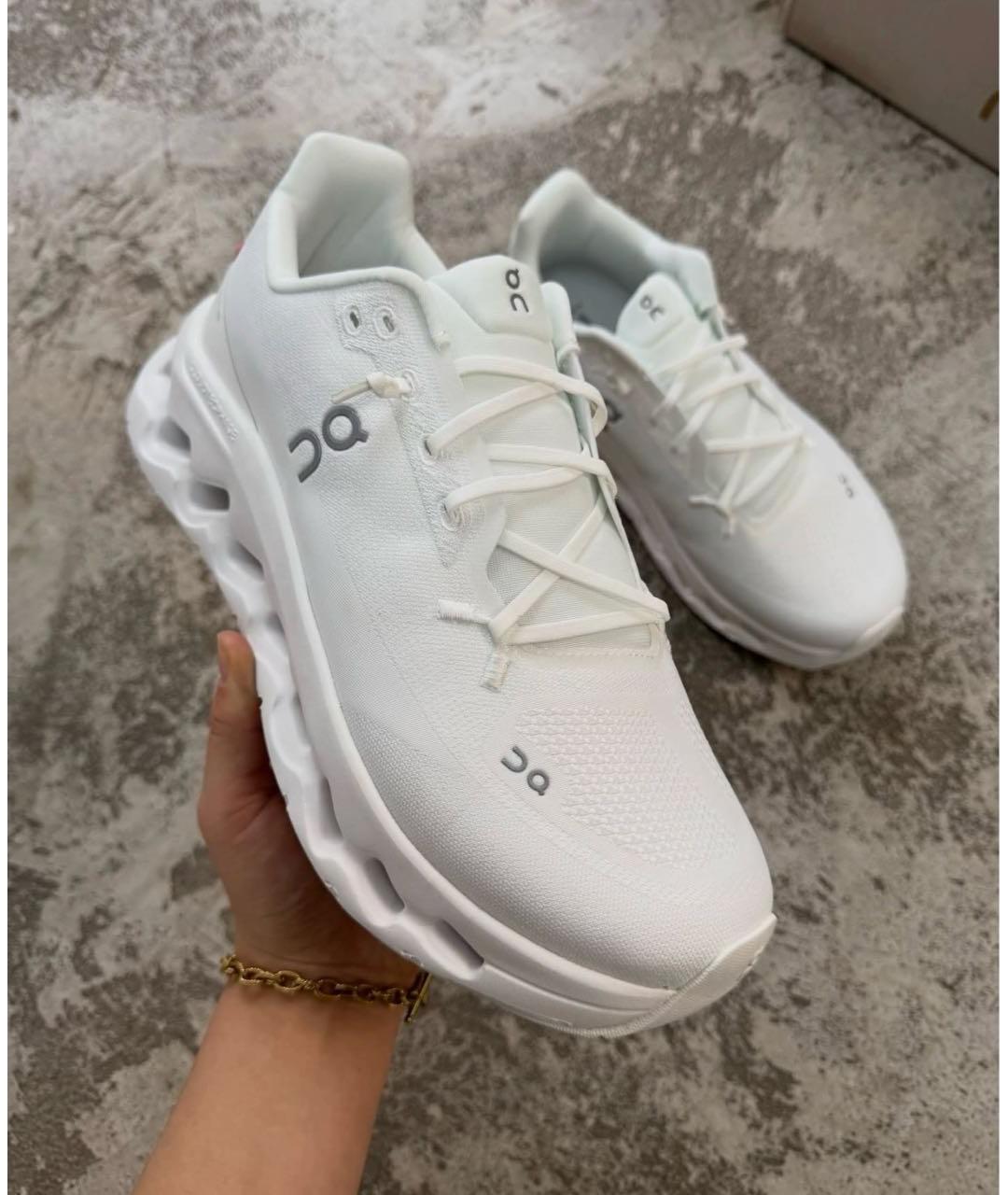 ON Белые текстильные кроссовки, фото 7