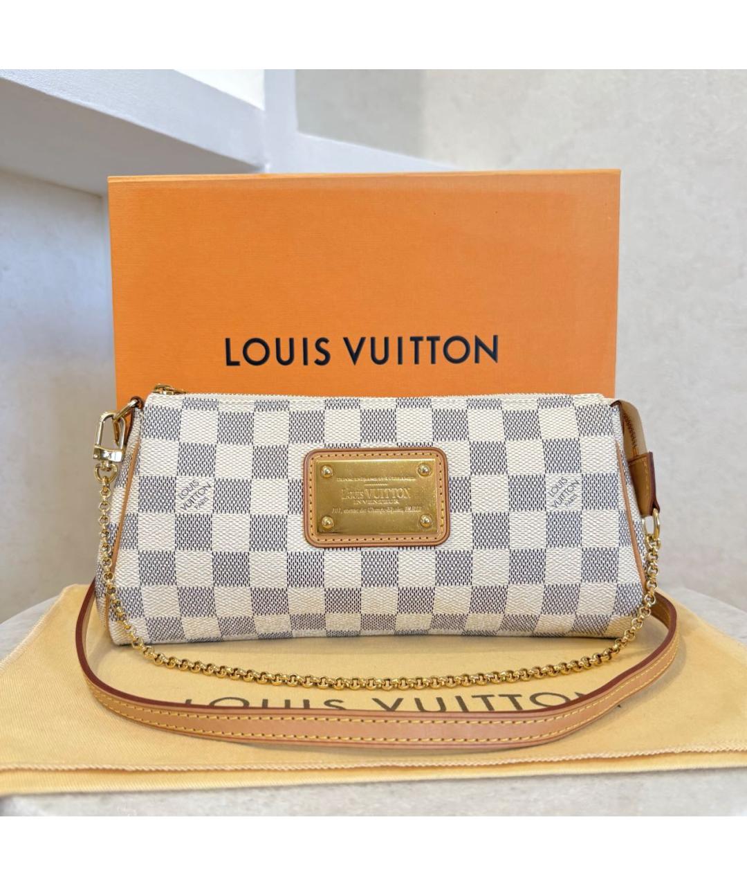 LOUIS VUITTON Белая сумка через плечо, фото 3