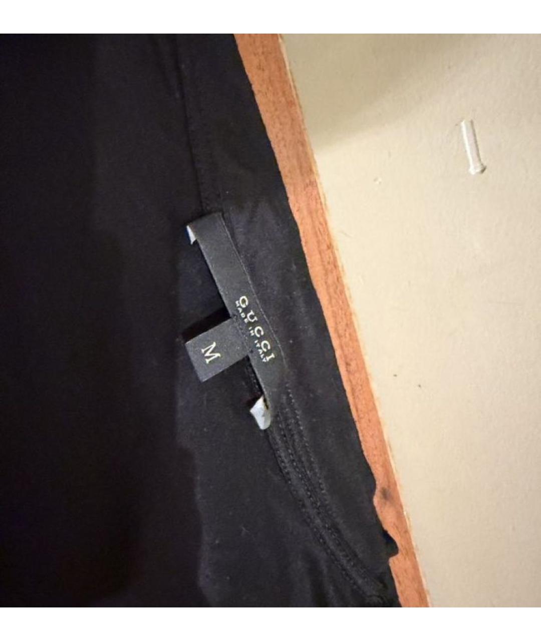 GUCCI Черная вискозная футболка, фото 6