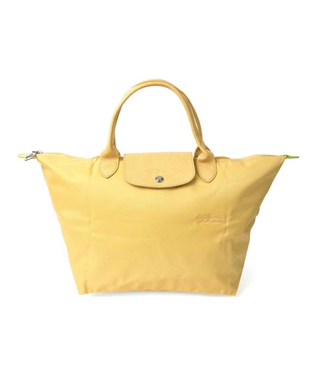 LONGCHAMP Желтая сумка тоут, фото 2