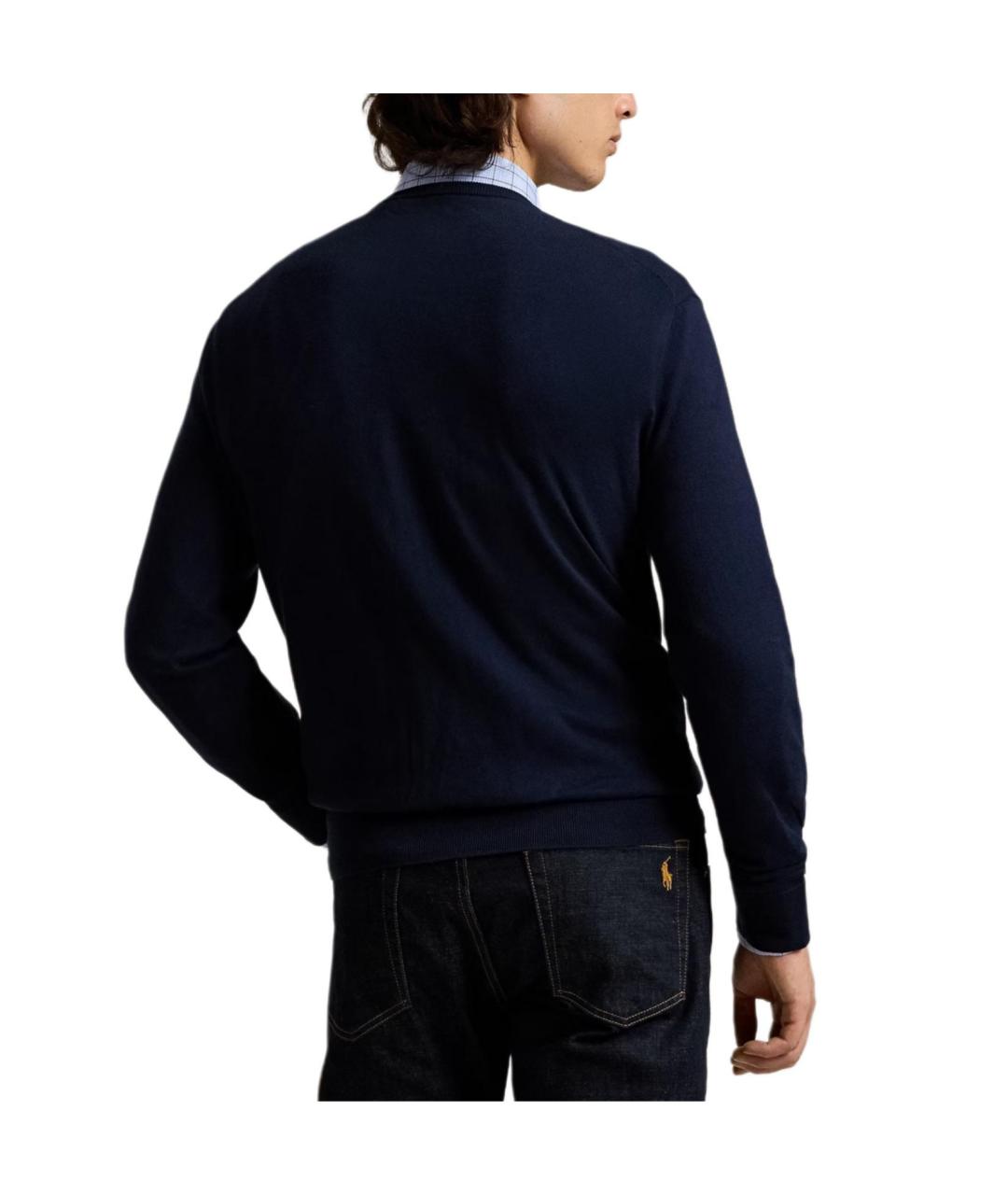 POLO RALPH LAUREN Темно-синий джемпер / свитер, фото 4