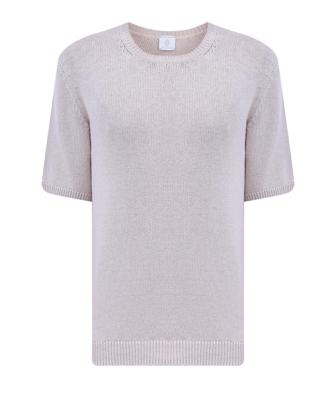 ELEVENTY Бежевый хлопковый джемпер / свитер, фото 1