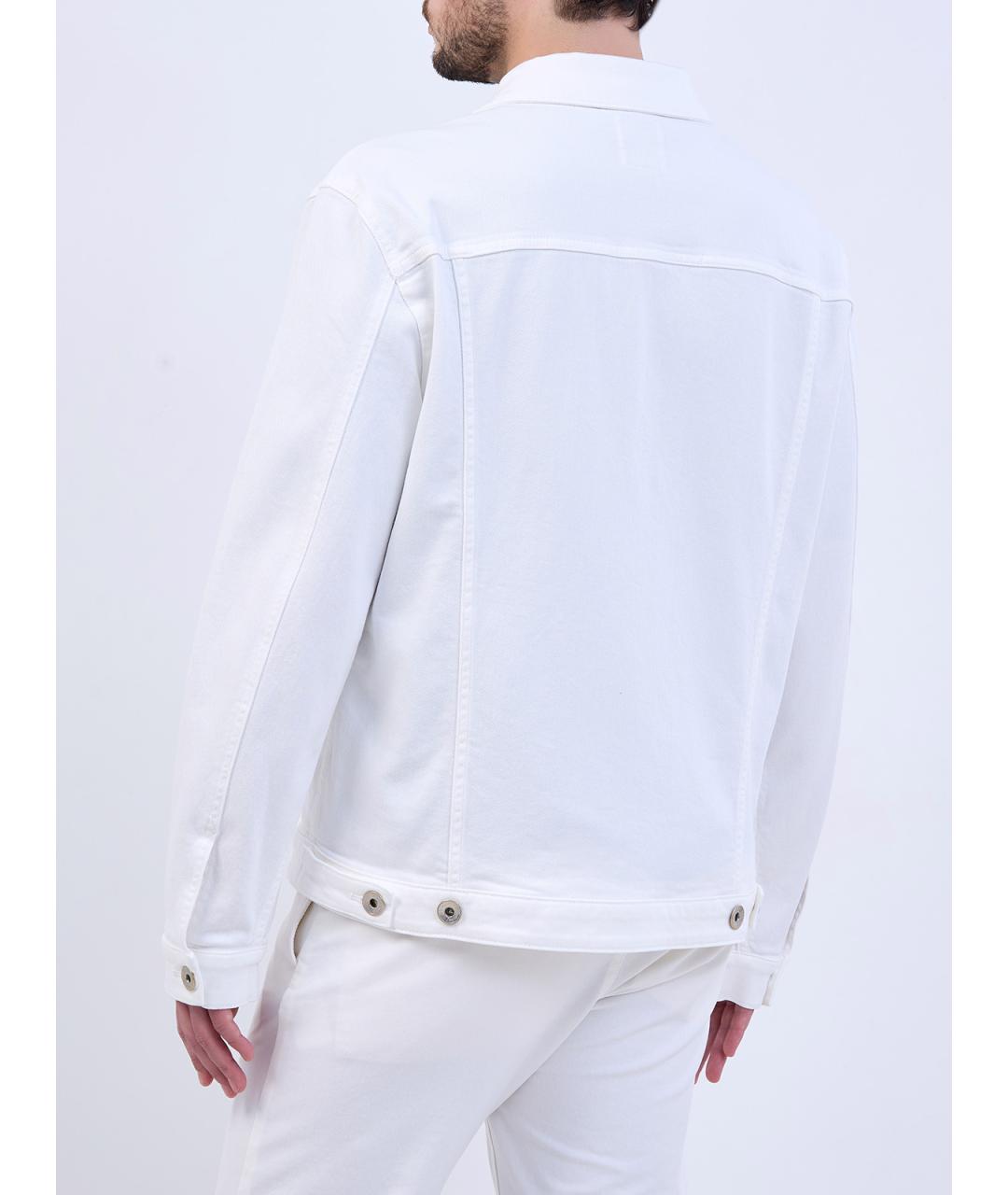 ELEVENTY Белая хлопковая куртка, фото 4