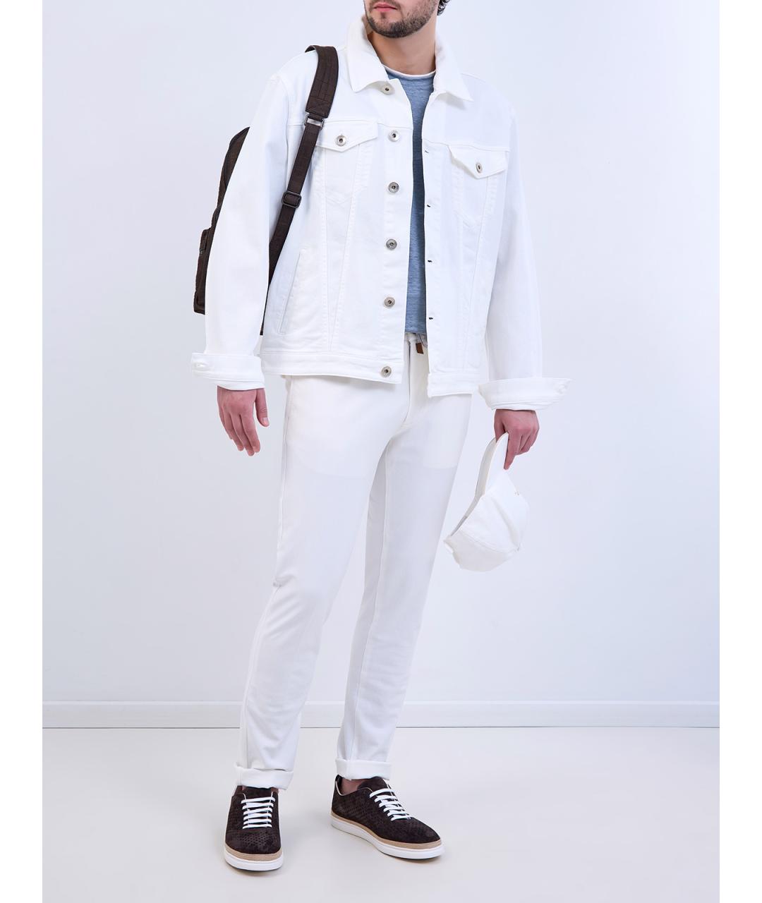 ELEVENTY Белая хлопковая куртка, фото 2