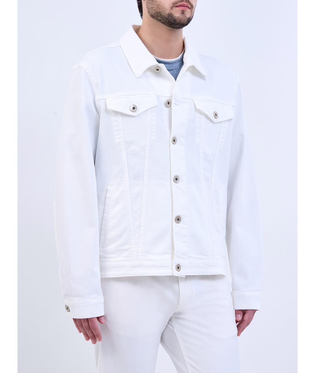 ELEVENTY Белая хлопковая куртка, фото 3